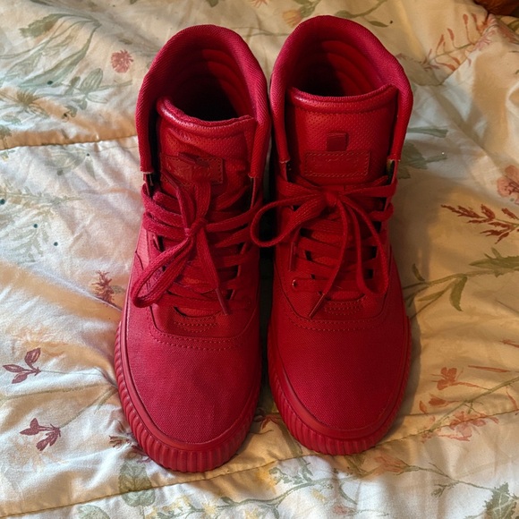 LEVIS Red High-Top Sneakers - Picture 1 of 4